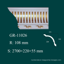 high density crown moulding corner blocks for house interior decoration